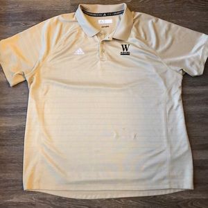 Gold Adidas Wofford Terriers Polo
